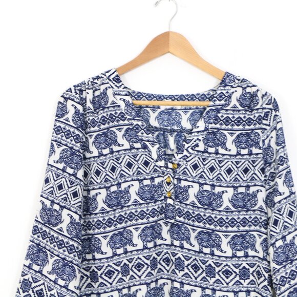 *Ardene Elephant Print Long Sleeve Tunic - Picture 3 of 7